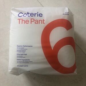 NWT Coterie the Pant Diapers. Size 6 (4T-5T, 33-62 lbs)